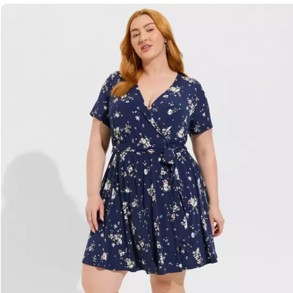 torrid Surplice Romper Dress